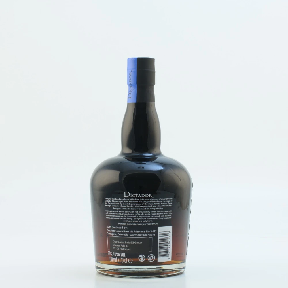 Dictador Rum 20 Jahre 40% 0,7l 8 Dictador Rum 20 Jahre 40% 0,7l – Bild 6