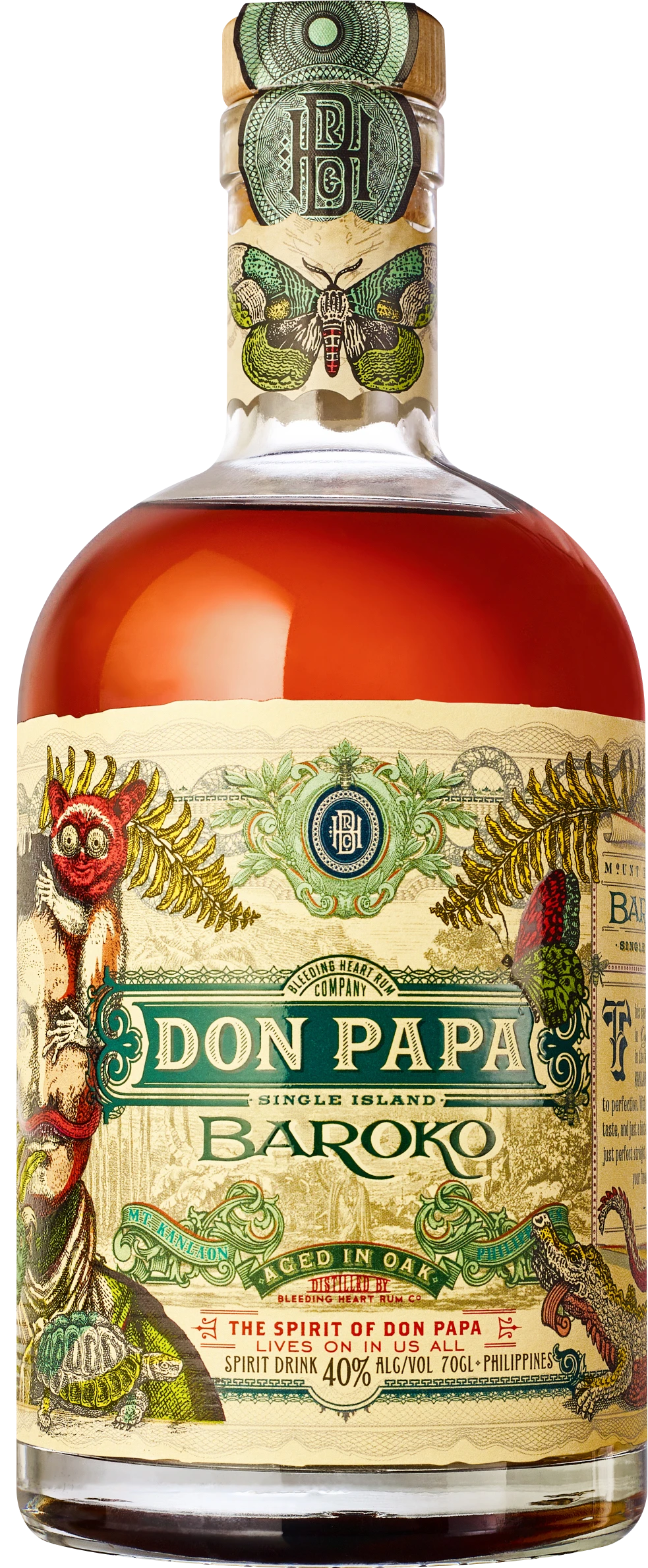 Don Papa Baroko (Rum-Basis) 40% 0,7l 4 Don Papa Baroko (Rum-Basis) 40% 0,7l – Bild 2
