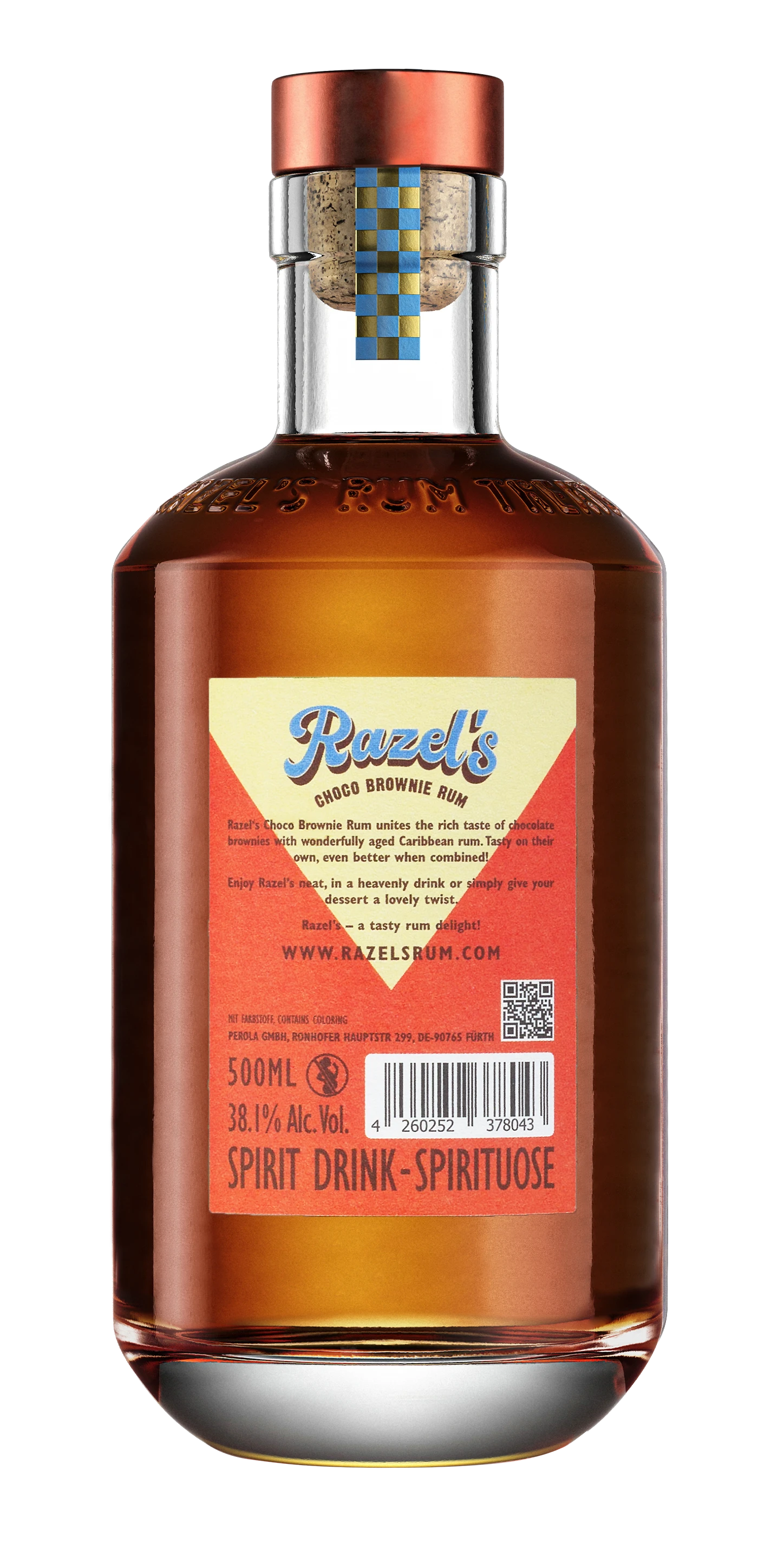 Razel's Choco Brownie Infused (Rum-Basis) 38,1% 0,5l + Razel's Peanut Butter Mini 5 Razel's Choco Brownie Infused (Rum-Basis) 38,1% 0,5l + Razel's Peanut Butter Mini – Bild 3