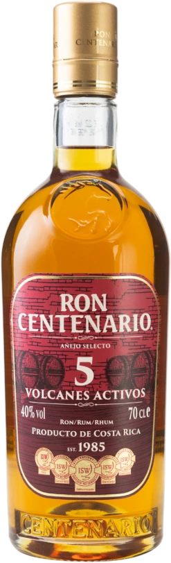 Ron Centenario 05 Jahre Volcanes Activos 40% 0,7l