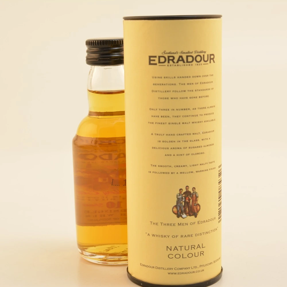Edradour 10 Jahre Single Malt Whisky Mini 40% 0,05l 5 Edradour 10 Jahre Single Malt Whisky Mini 40% 0,05l – Bild 3