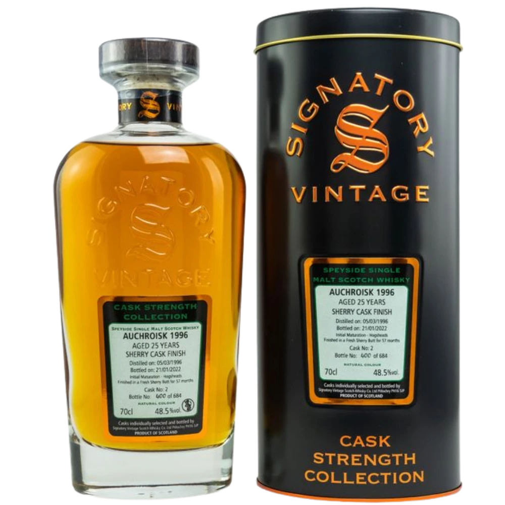 Signatory Vintage Auchroisk 1996/2022 Cask Strength Whisky 48,5% 0,7l 3 Signatory Vintage Auchroisk 1996/2022 Cask Strength Whisky 48,5% 0,7l