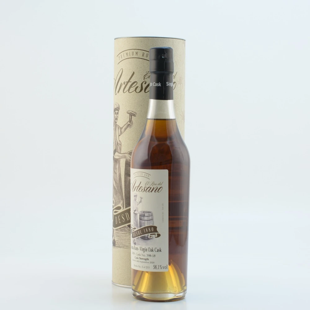 El Ron Del Artesano 2010 Virgin Oak Cask 57,8% 0,5l 5 El Ron Del Artesano 2010 Virgin Oak Cask 57,8% 0,5l – Bild 3