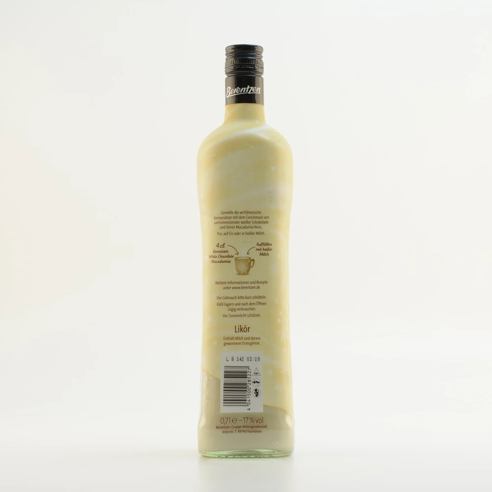 Berentzen White Chocolate Macadamia 17% 0,7l 7 Berentzen White Chocolate Macadamia 17% 0,7l – Bild 5