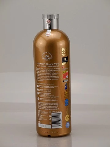Karloff Tatratea 42 Likör Pfirsich 0,7l 42% 4 Karloff Tatratea 42 Likör Pfirsich 0,7l 42% – Bild 2