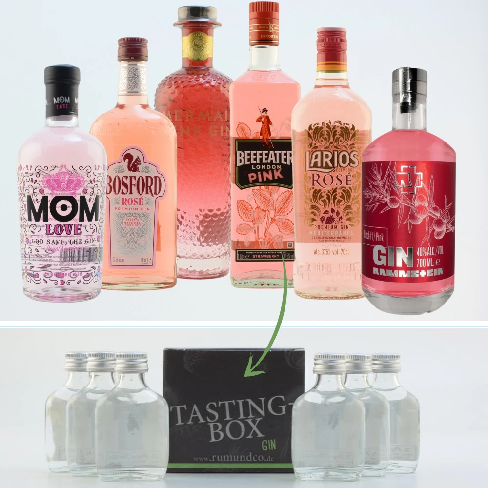 Gin Tasting Set: Pink Gin 6x0,02l 3 Gin Tasting Set: Pink Gin 6x0,02l
