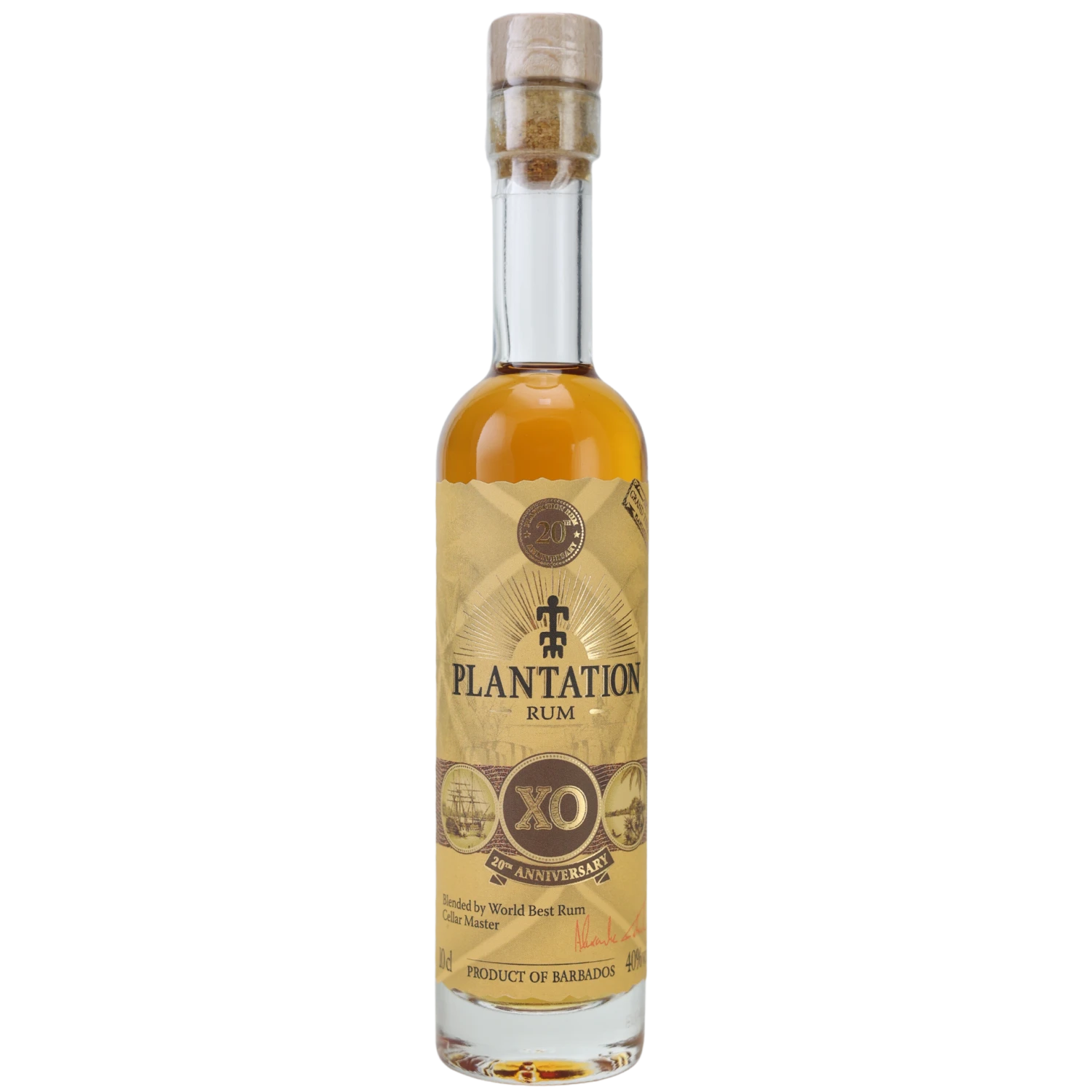 Plantation Rum Barbados XO 20th Anniversary Rum 40% 0,1l 3 Plantation Rum Barbados XO 20th Anniversary Rum 40% 0,1l