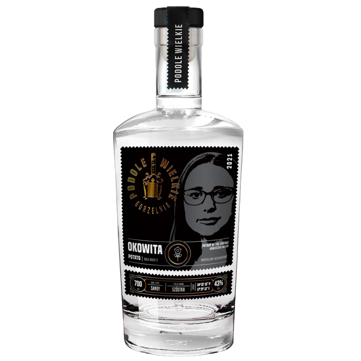 Podole Wielkie Okowita Potato 2021 43% 0,7l 3 Podole Wielkie Okowita Potato 2021 43% 0,7l