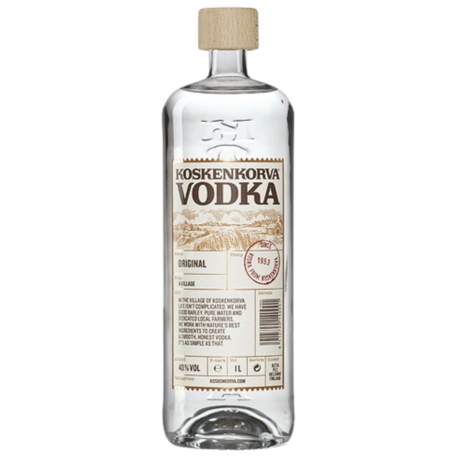 Koskenkorva Vodka 40% 1l 3 Koskenkorva Vodka 40% 1l
