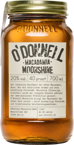 O'Donnell Original Moonshine Macadamia 20% 0,7l