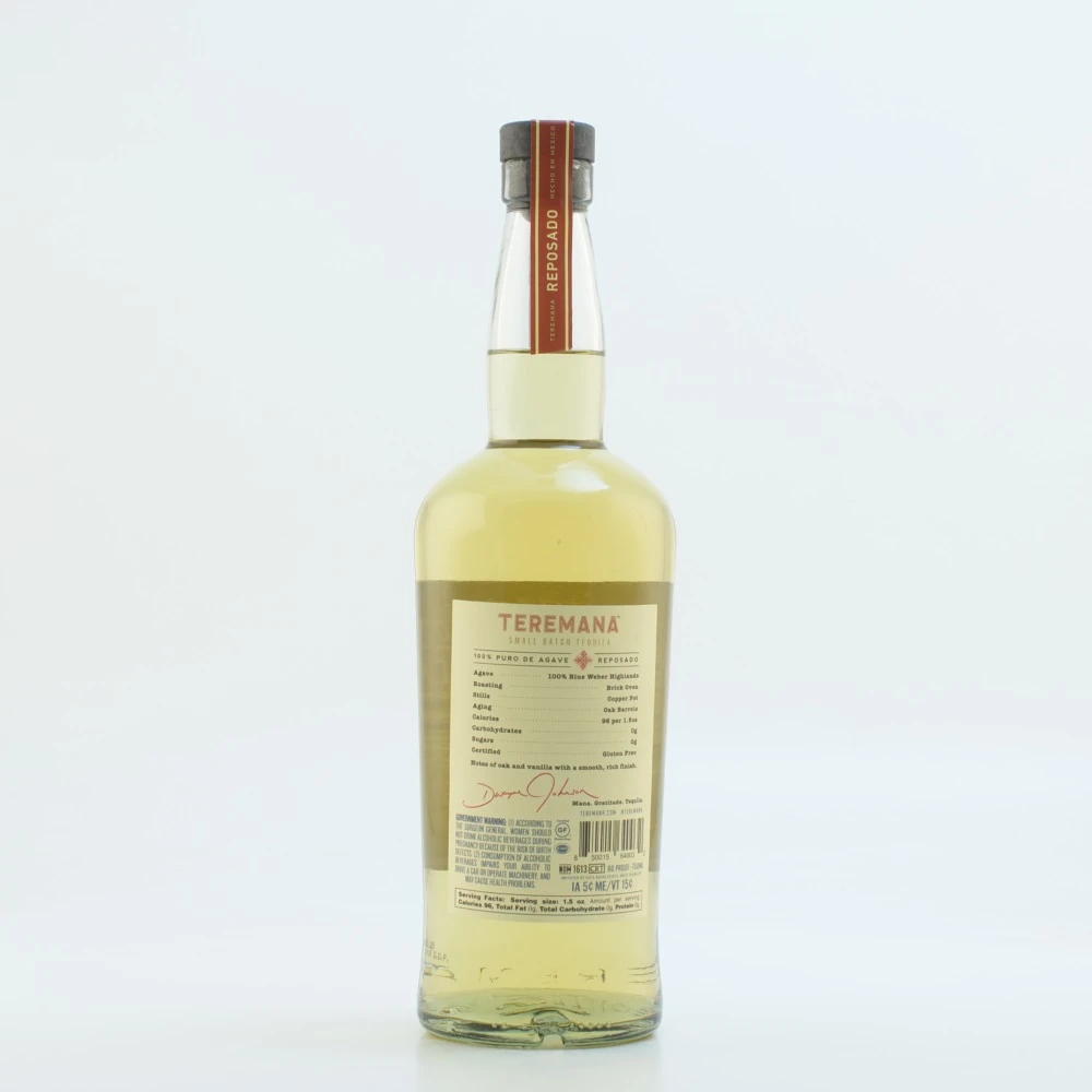 Teremana Tequila Reposado By Dwayne "The Rock" Johnson 40% 0,7l 6 Teremana Tequila Reposado By Dwayne "The Rock" Johnson 40% 0,7l – Bild 4