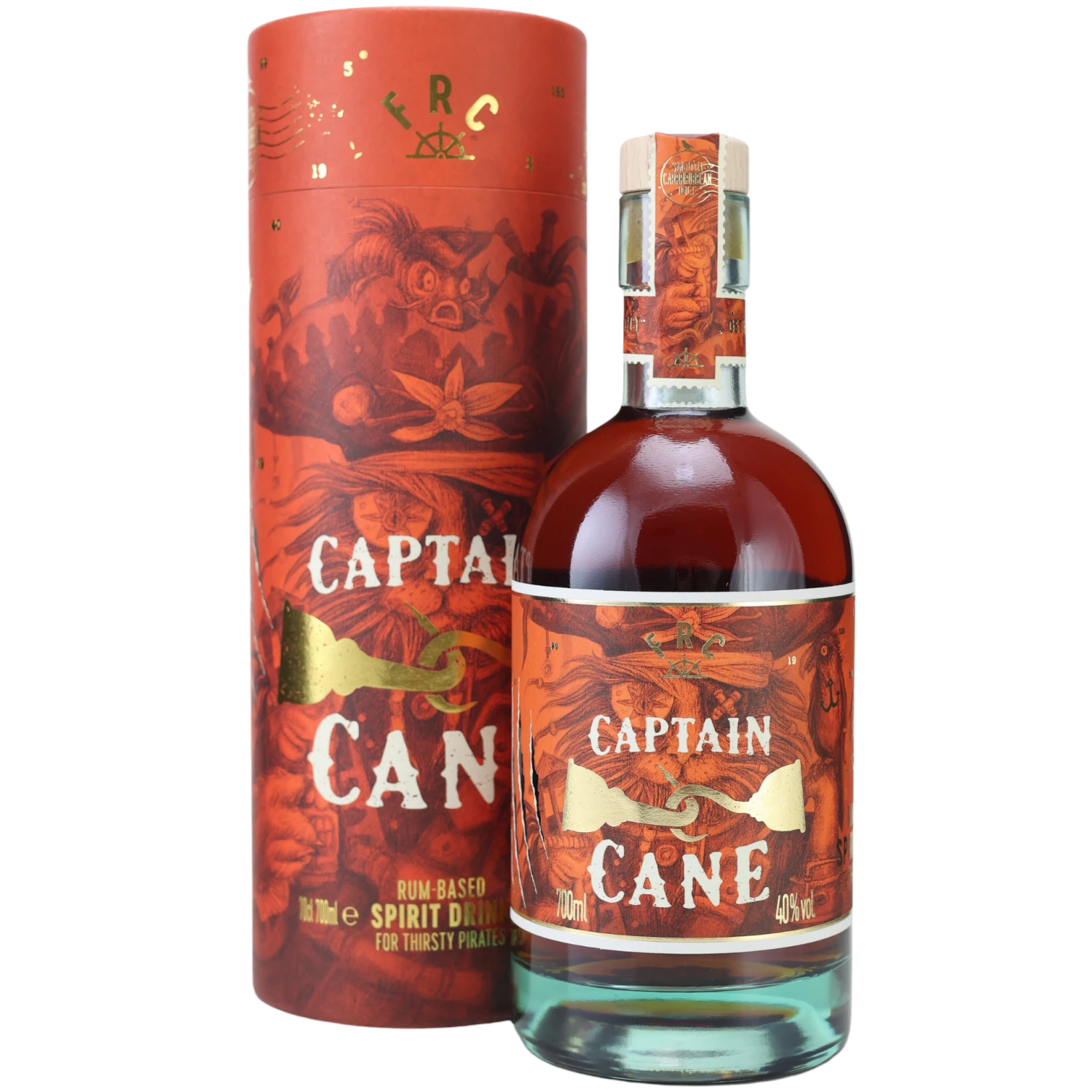 Captain Cane (Rum-Basis) 40% 0,7l Mit Tube 3 Captain Cane (Rum-Basis) 40% 0,7l Mit Tube