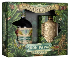 Don Papa Baroko (Rum-Basis) Mit Flachmann Geschenkverpackung 40% 0,7l